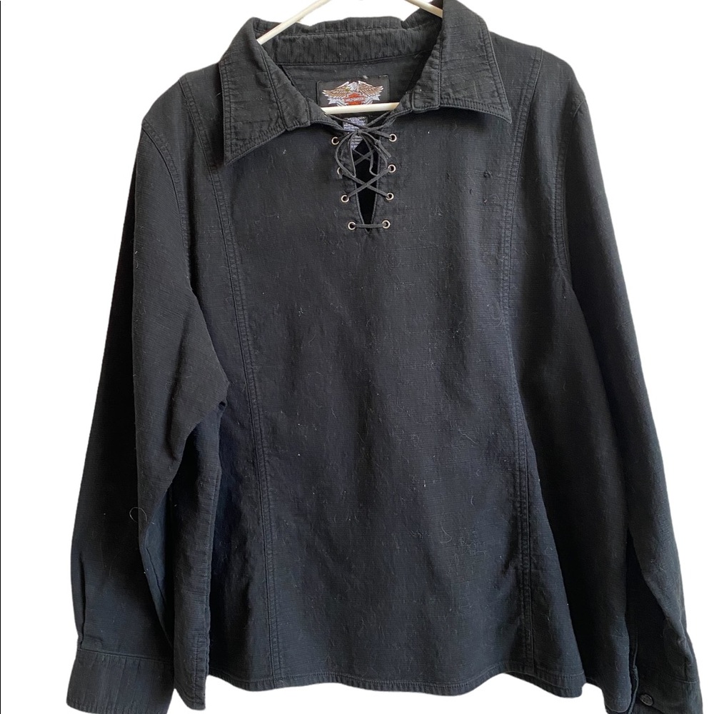 VINTAGE HARLEY DAVIDSON TIE UP TOP